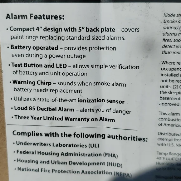 Lot 6 Kiddie Smoke Alarm Bundle 9v Batteries Included FRESH 2022! NIP New NIB - Picture 6 of 6
